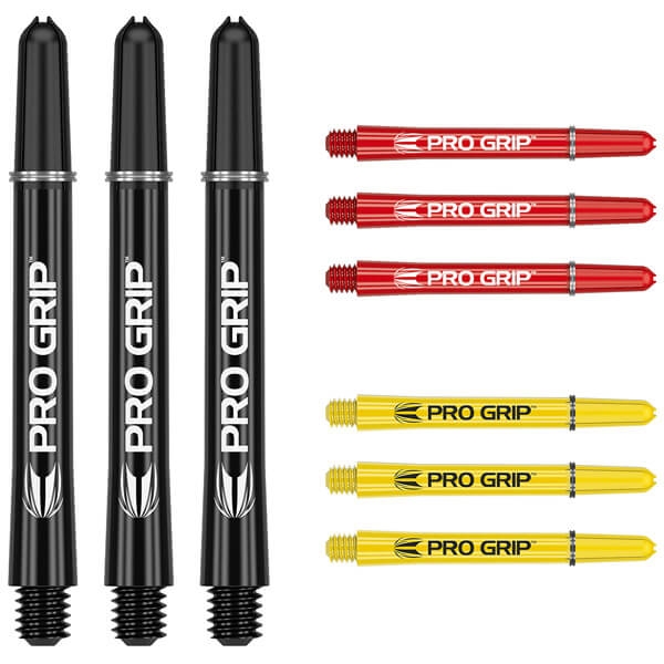 Pro Grip Sort/Rød/Gul Medium (3 sæt)