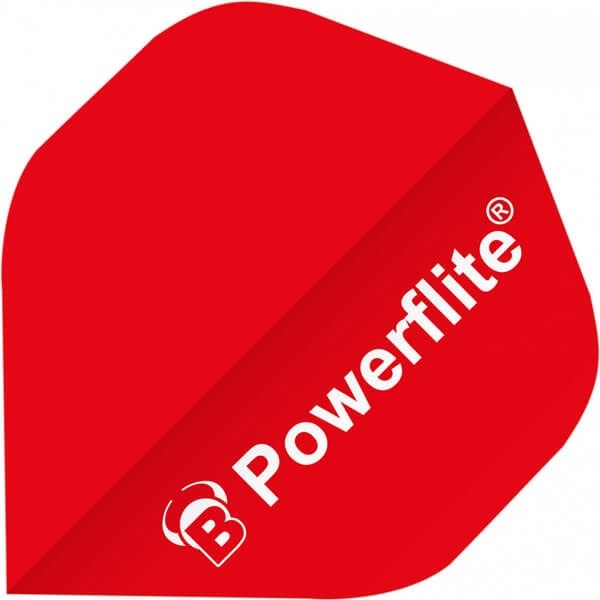 Se Powerflite Flights - Rød - 6-pack hos Dartshop