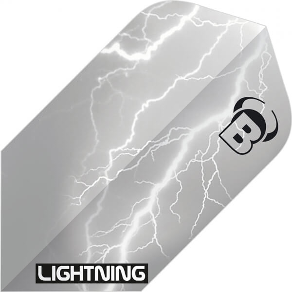 Se Lightning Flights - Sølv Smal hos Dartshop