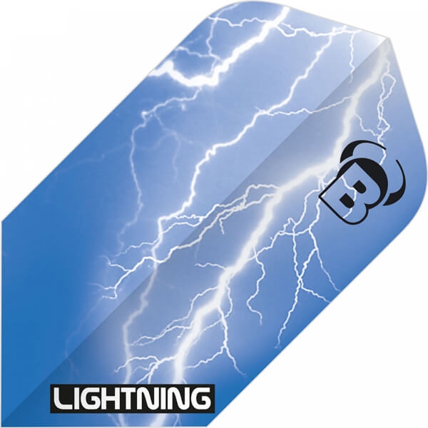 Se Lightning Flights - Blå Smal hos Dartshop