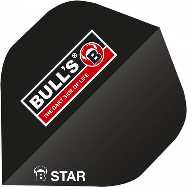 Se B-Star Flights - Bull's Logo Sort hos Dartshop